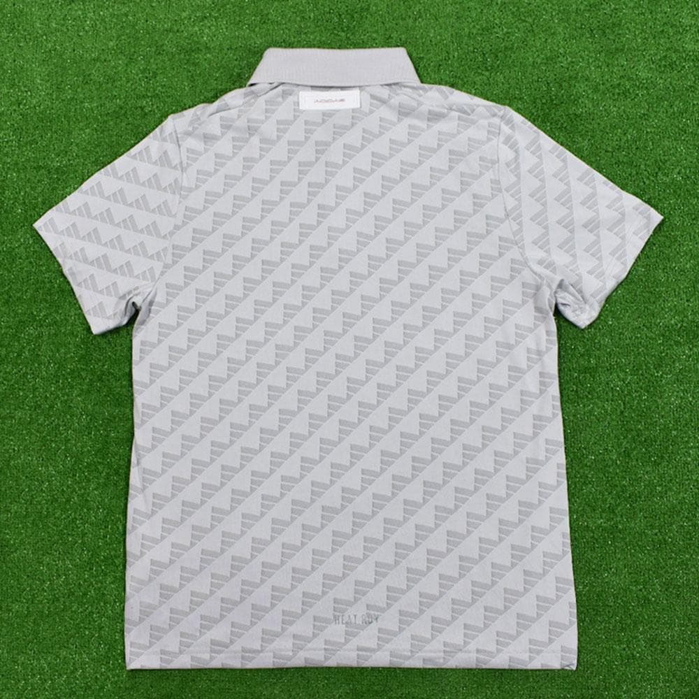 adidas/アディダス ゴルフ ポロシャツ【ライトグレー/Ｌ】新品！