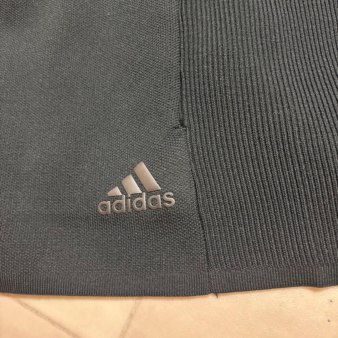 新品タグ付☆adidasゴルフニットジャケット☆黒☆定価22,000円