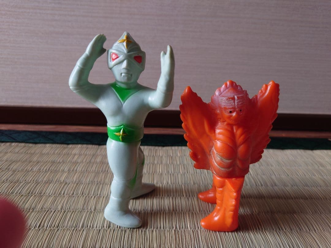 【当時物】【タカトク】【無版権】ミラーマン&キティファイヤー☆希少ソフビセット