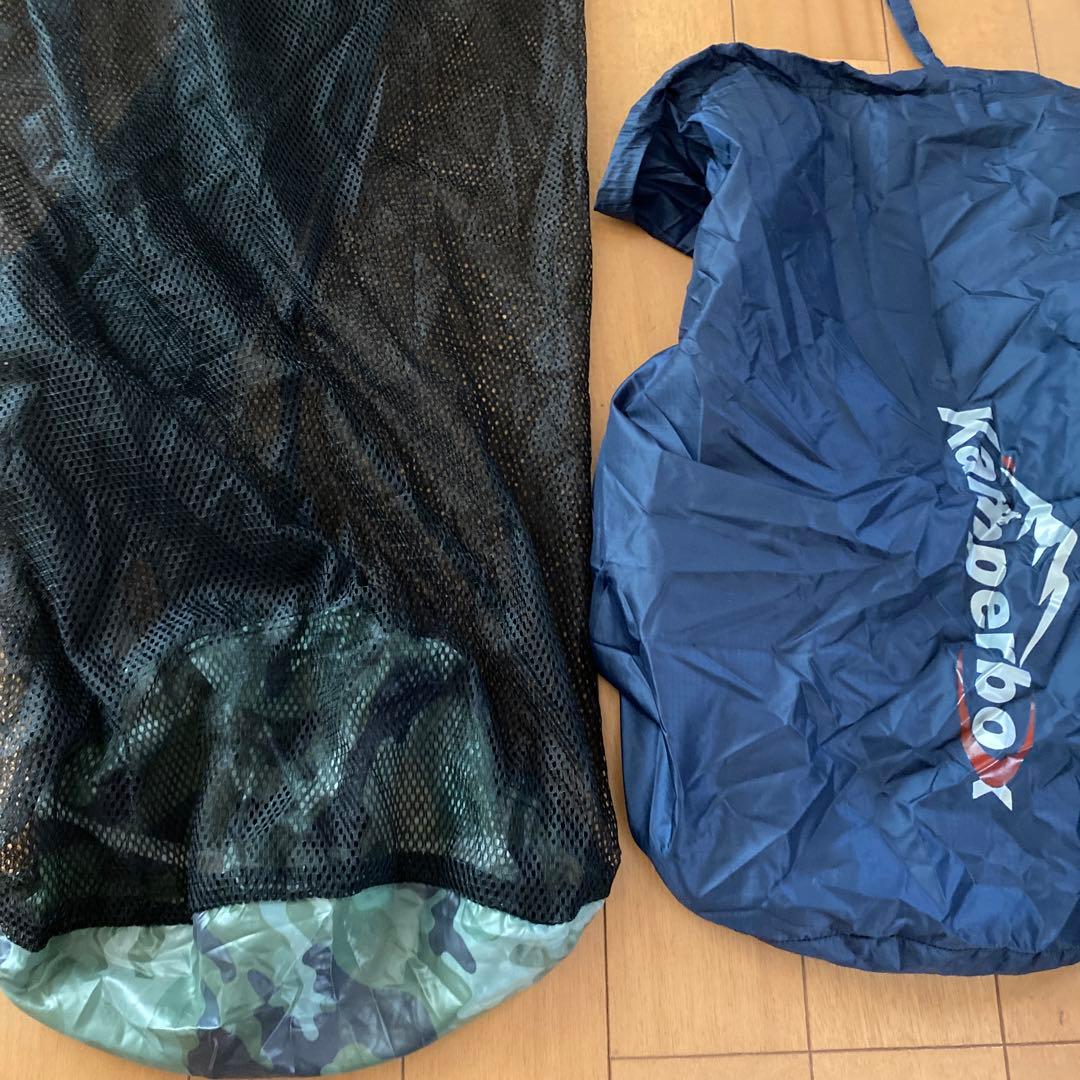 kanperbox シュラフ　極美品　ネイビー 超軽量　コンパクトシュラフ