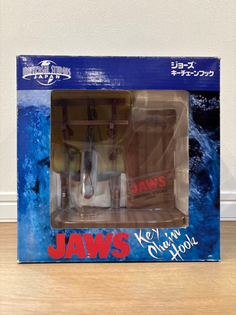 【美品】USJグッズ JAWS ジョーズ キーチェーンフック スタンド