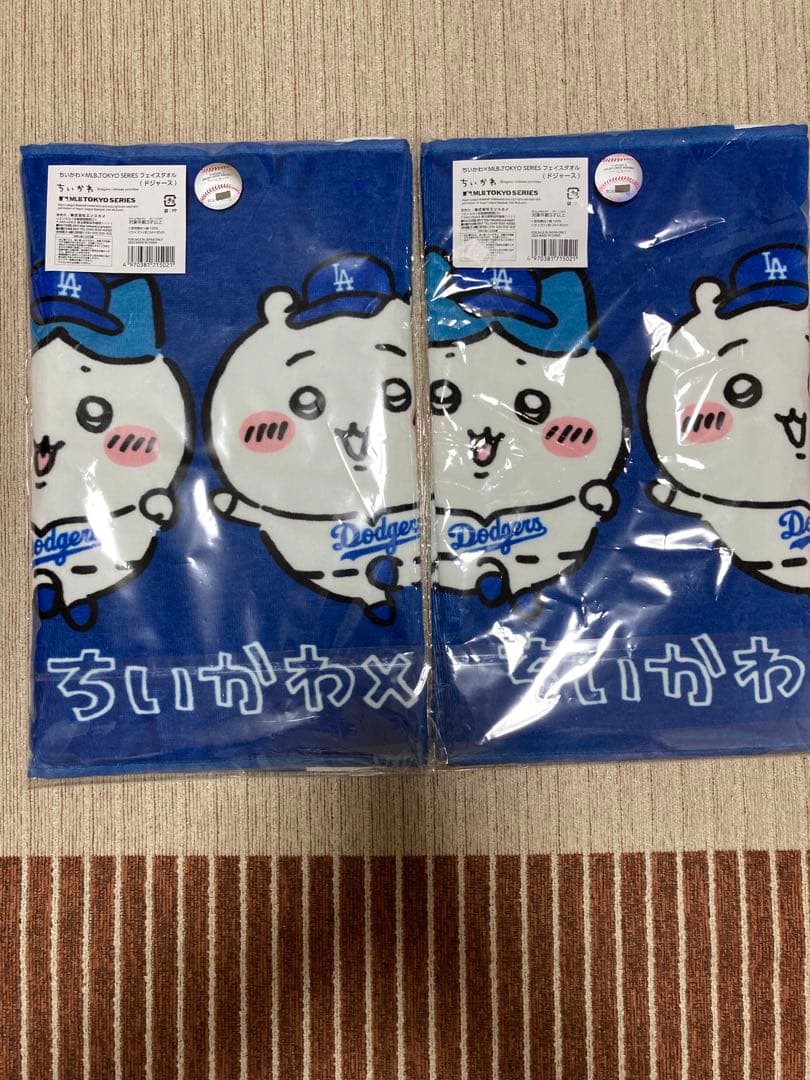 ちいかわ×ドジャース　フェイスタオル　再販なし