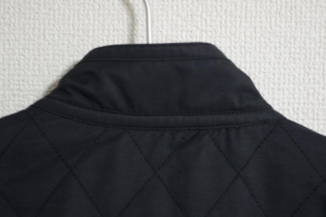【美品】BURBERRY ネイビー キルティングジャケット M ノバチェック