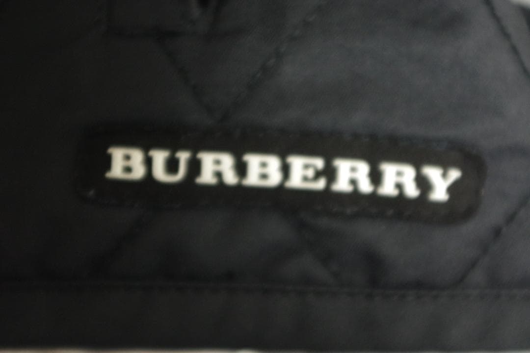 【美品】BURBERRY ネイビー キルティングジャケット M ノバチェック