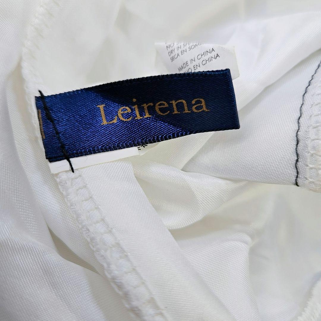 Leirena　社交ダンス衣装　スカート 黒　無地　フリル　フレアスカート