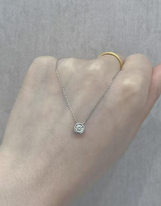 美品 Tiffany & Co. ダイヤモンド付きネックレス