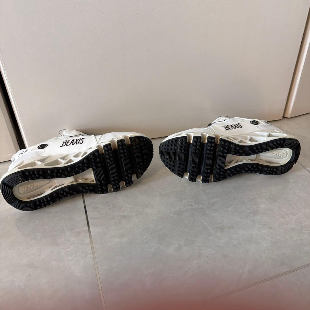 BEAXIS ゴルフシューズ ホワイト 26cm バランスコアターフ