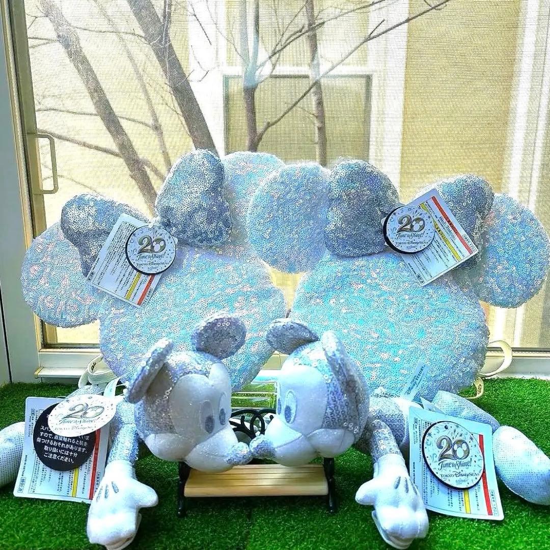 20周年　ディズニーシー　タイムトゥシャインミニー　ポシェット　肩のせぬいぐるみ