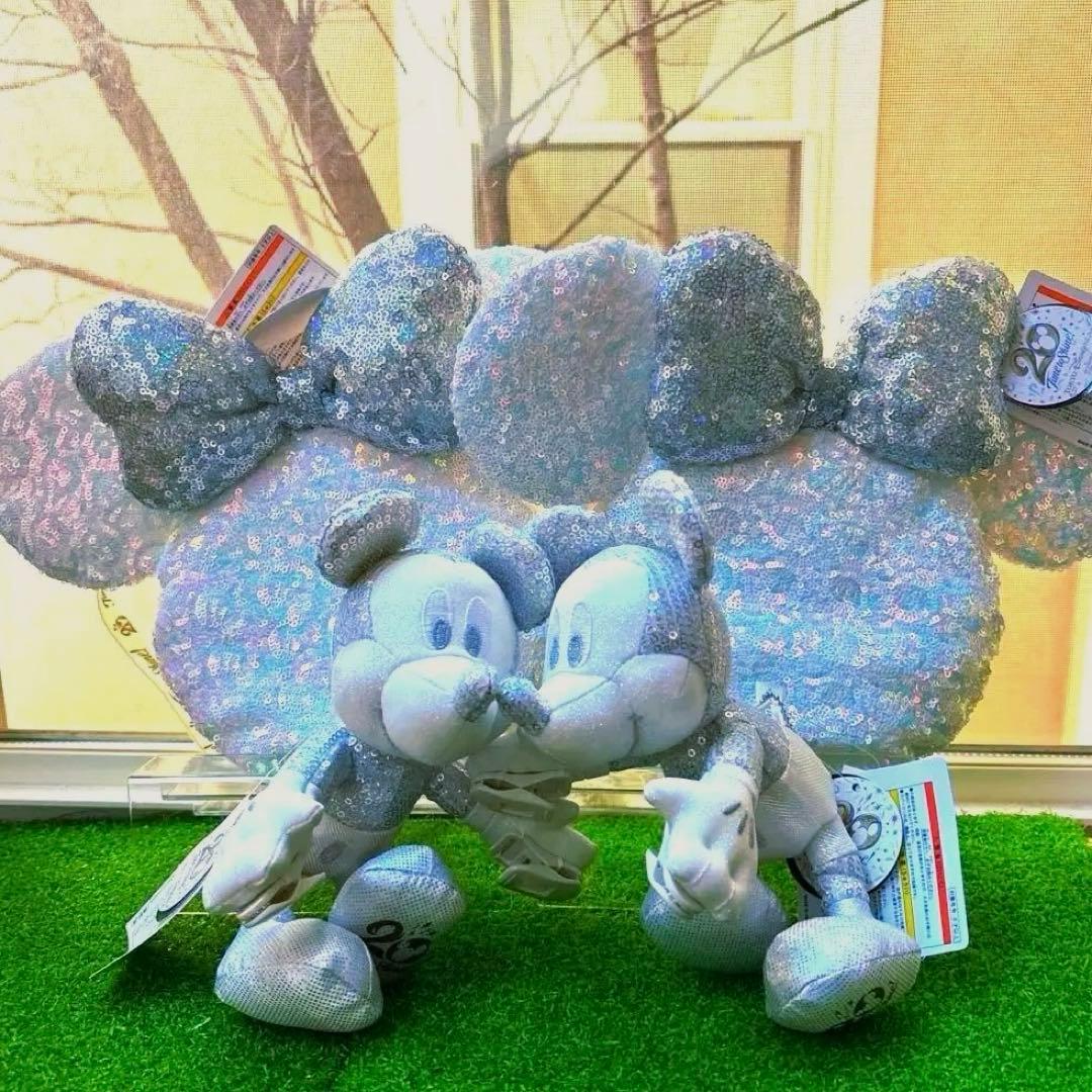 20周年　ディズニーシー　タイムトゥシャインミニー　ポシェット　肩のせぬいぐるみ