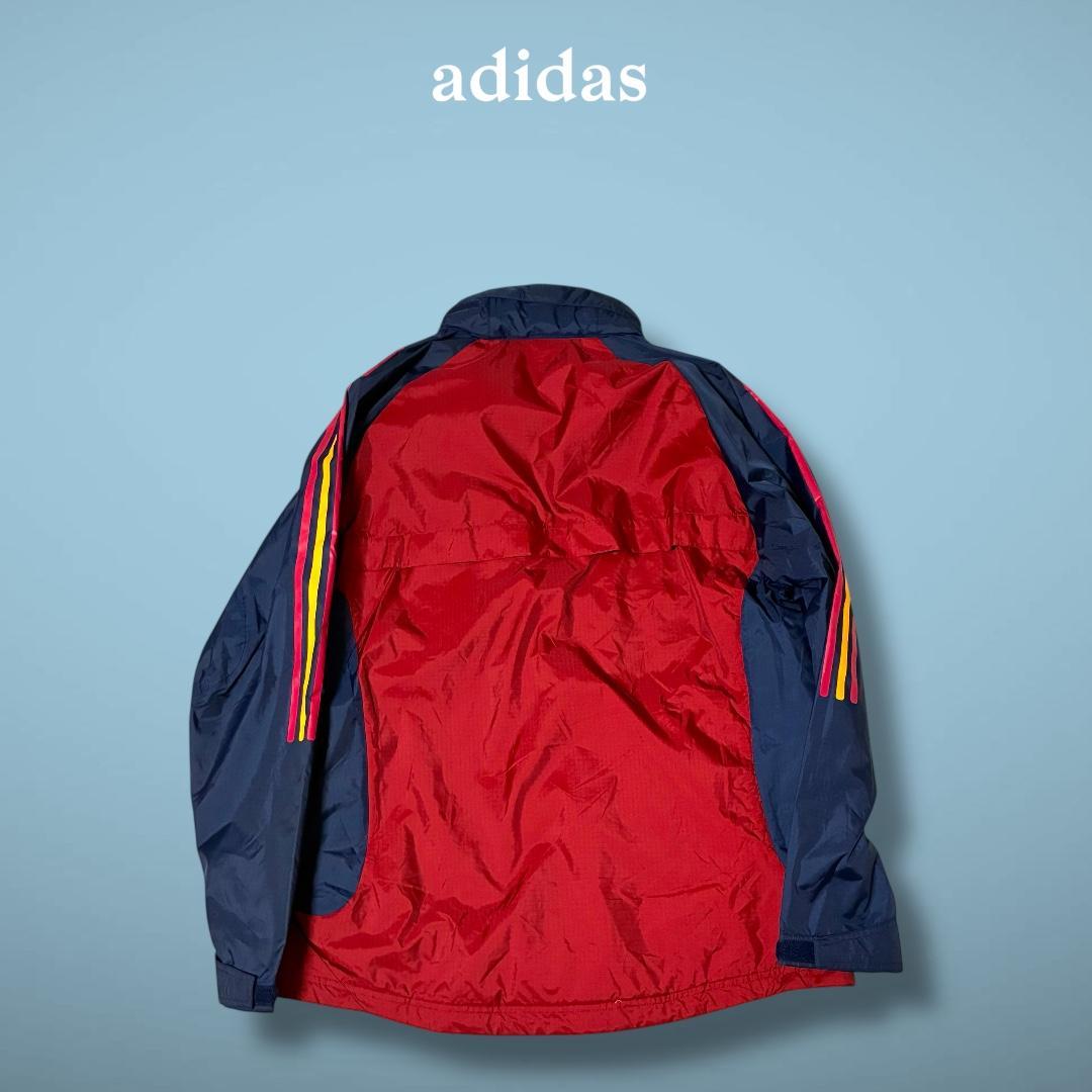 アディダス adidas スペイン代表 ピステ ウィンドブレーカー フード付 L
