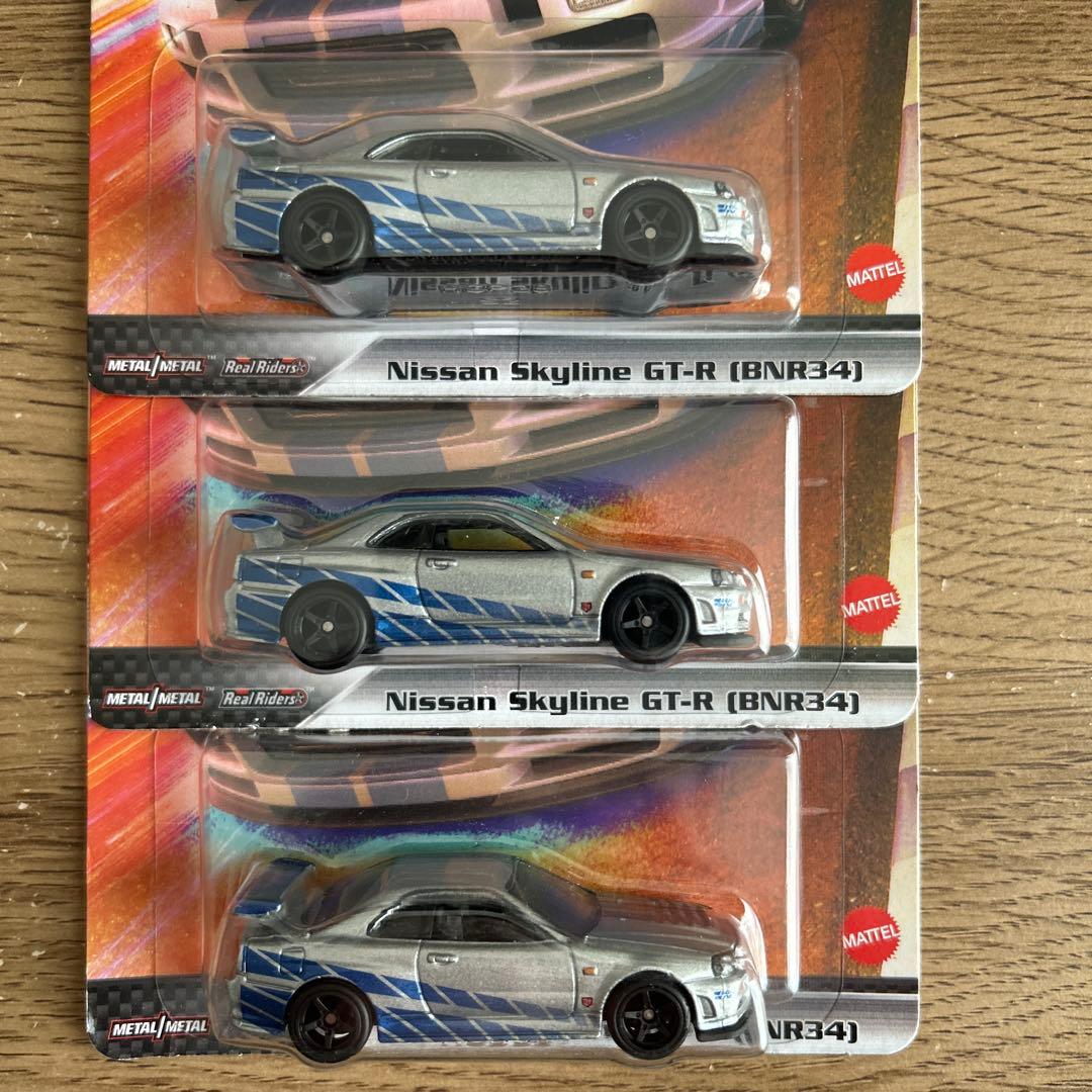 ホットウィール　ワイルドスピード　GT-R BNR34