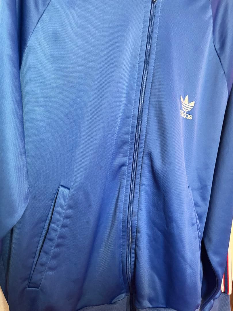 80s adidas アディダス　トラックジャケット トレフォイルロゴ ジャージ