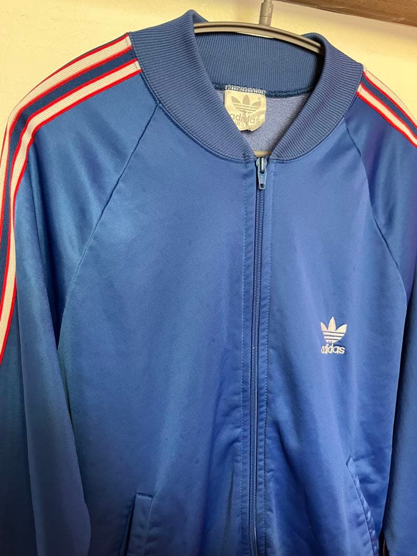 80s adidas アディダス　トラックジャケット トレフォイルロゴ ジャージ