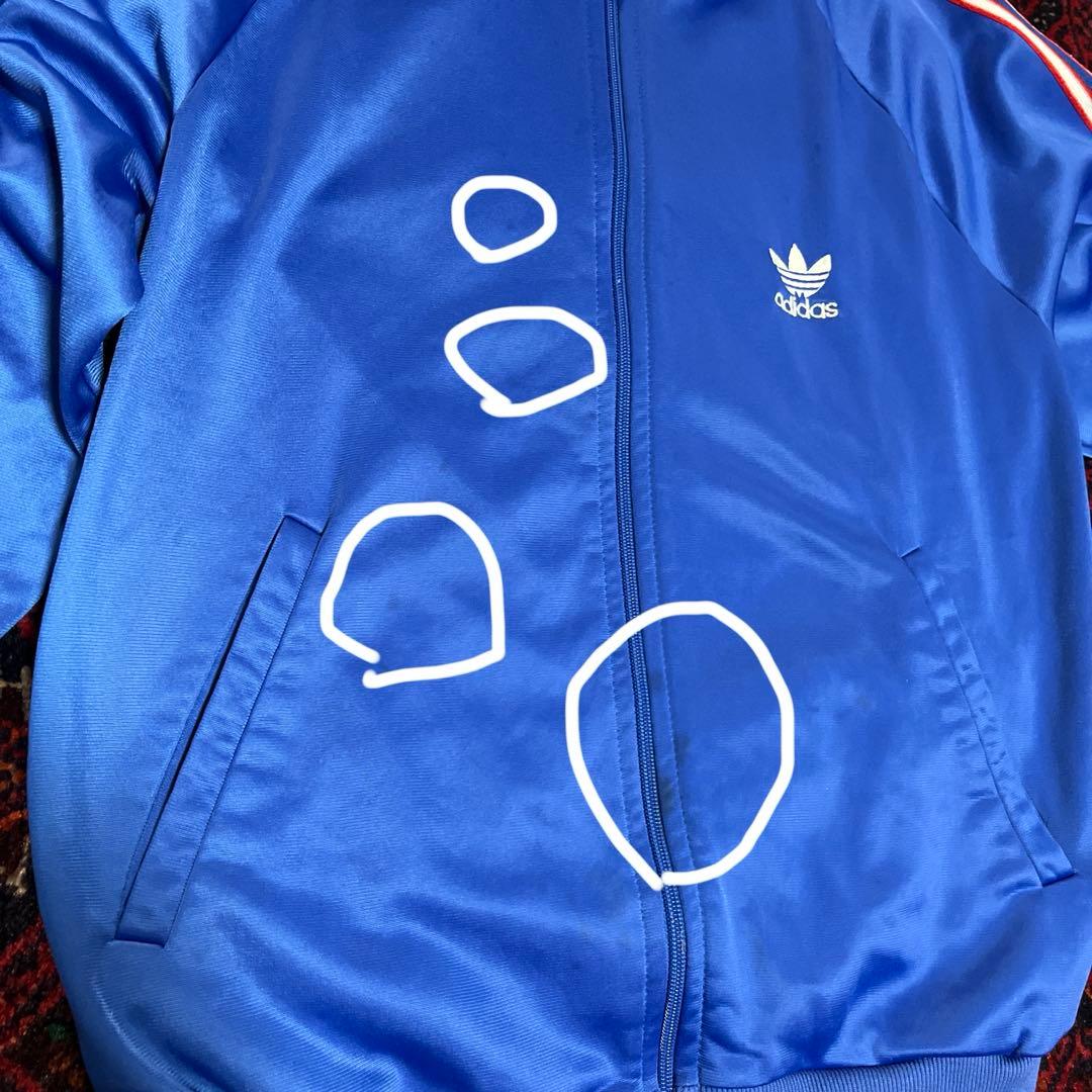 80s adidas アディダス　トラックジャケット トレフォイルロゴ ジャージ