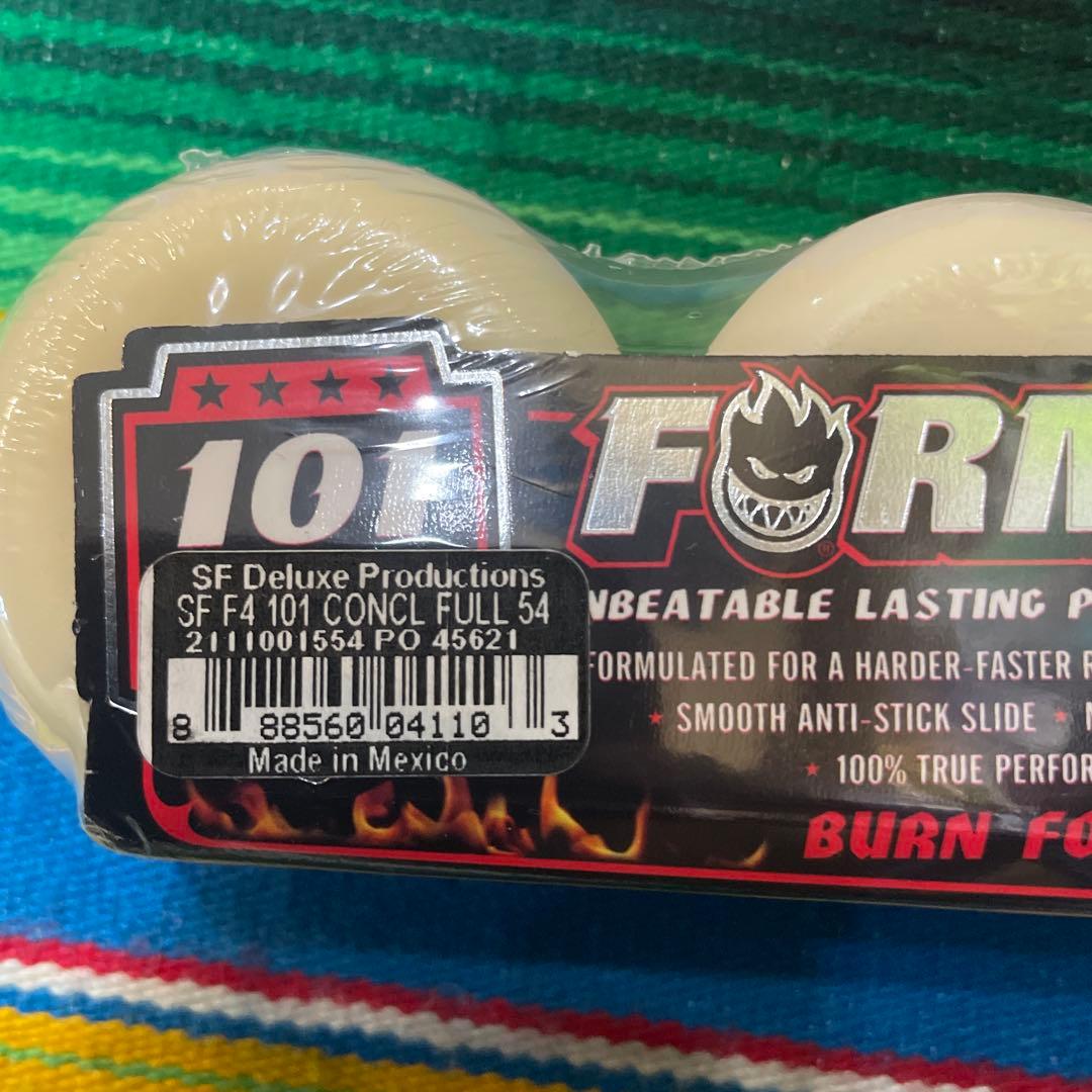 スケートボード SPITFIRE FORMULA FOUR 101 DURO 54mm