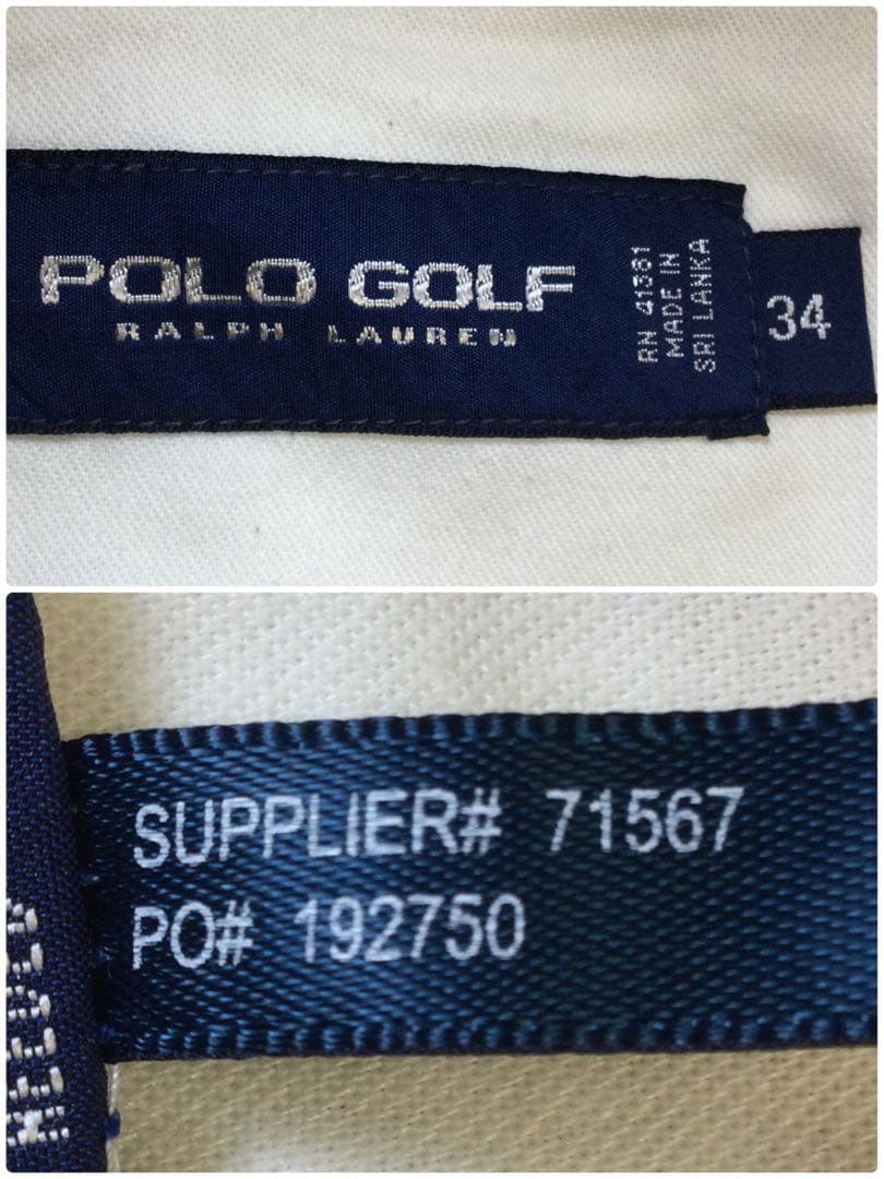 メンズ　ベージュ　ハーフ　ゴルフ　パンツ　By POLO GOLF