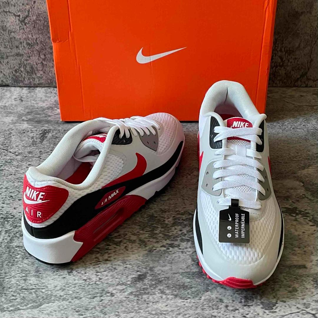★NIKE AIR MAX 90 G 赤 24.5 ナイキ エアマックス ゴルフ