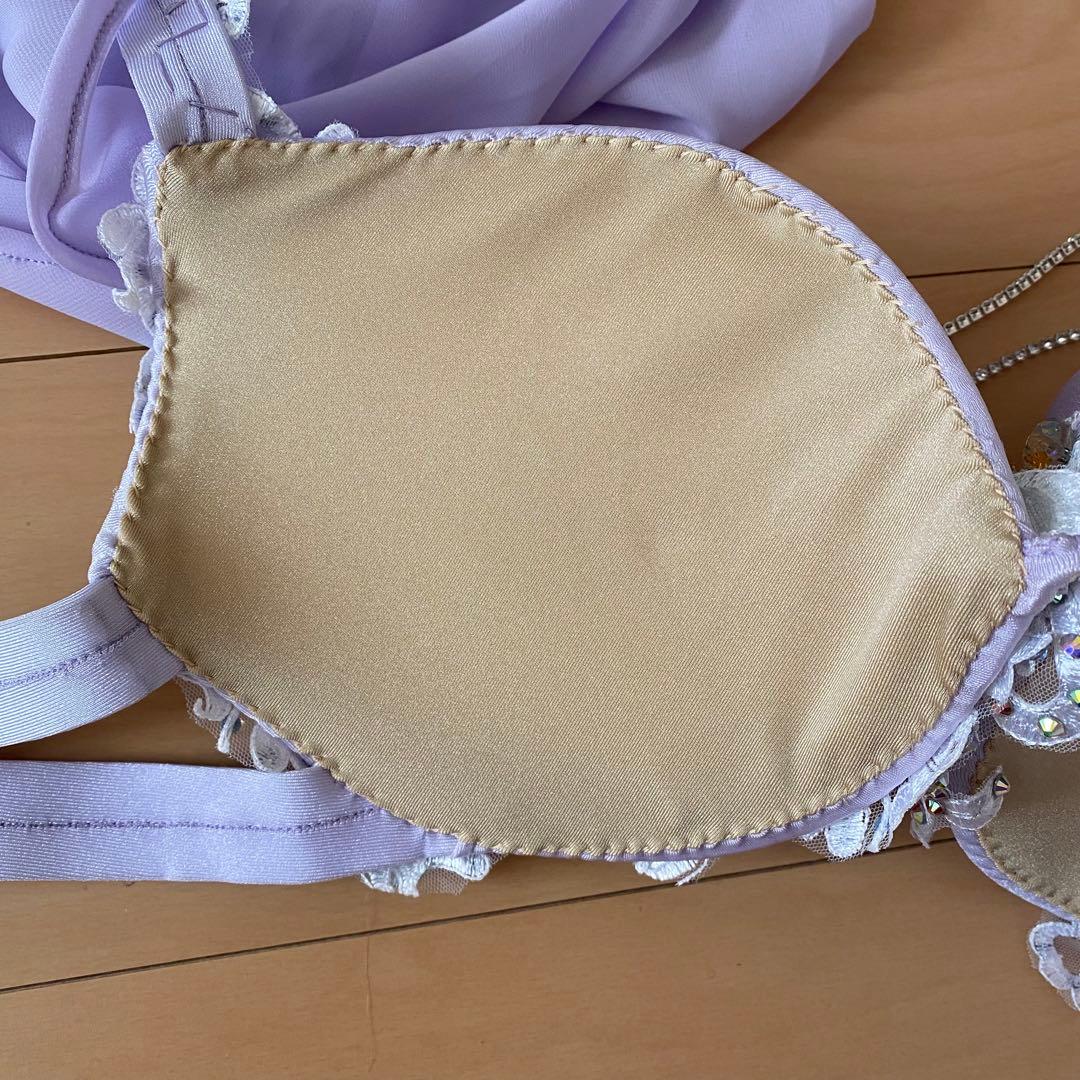 最大値引き！　袖あり　ベリーダンス　パープル　XXL