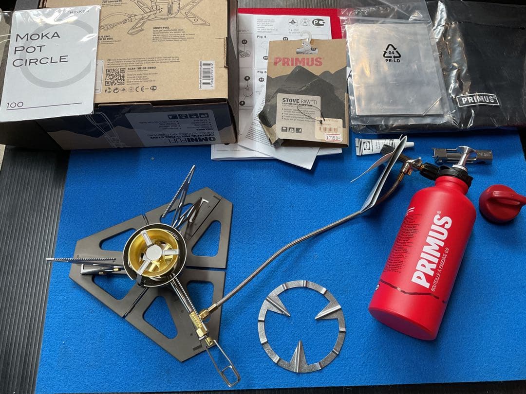 PRIMUS OMNI FUELマルチ燃料ストーブ新品未使用未点火付属品多数付き