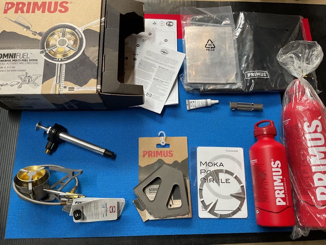 PRIMUS OMNI FUELマルチ燃料ストーブ新品未使用未点火付属品多数付き