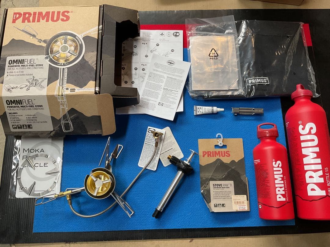 PRIMUS OMNI FUELマルチ燃料ストーブ新品未使用未点火付属品多数付き