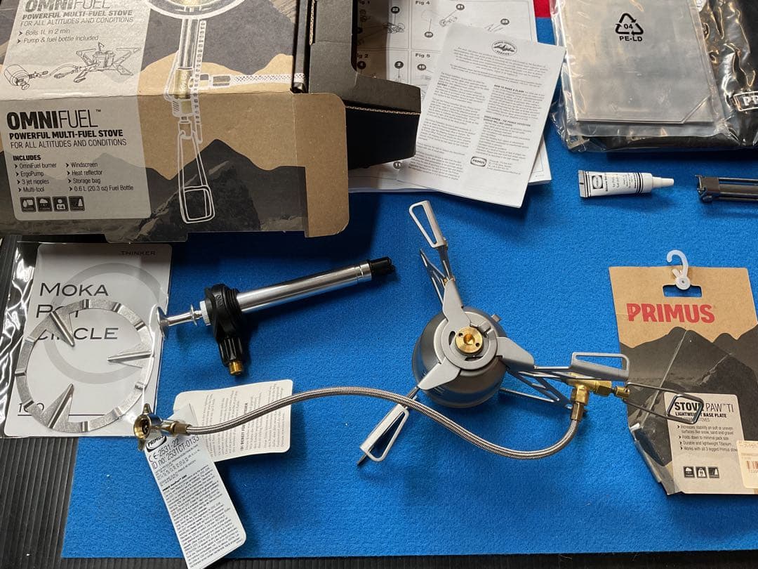PRIMUS OMNI FUELマルチ燃料ストーブ新品未使用未点火付属品多数付き