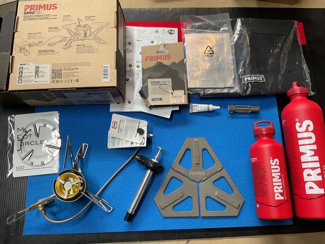 PRIMUS OMNI FUELマルチ燃料ストーブ新品未使用未点火付属品多数付き