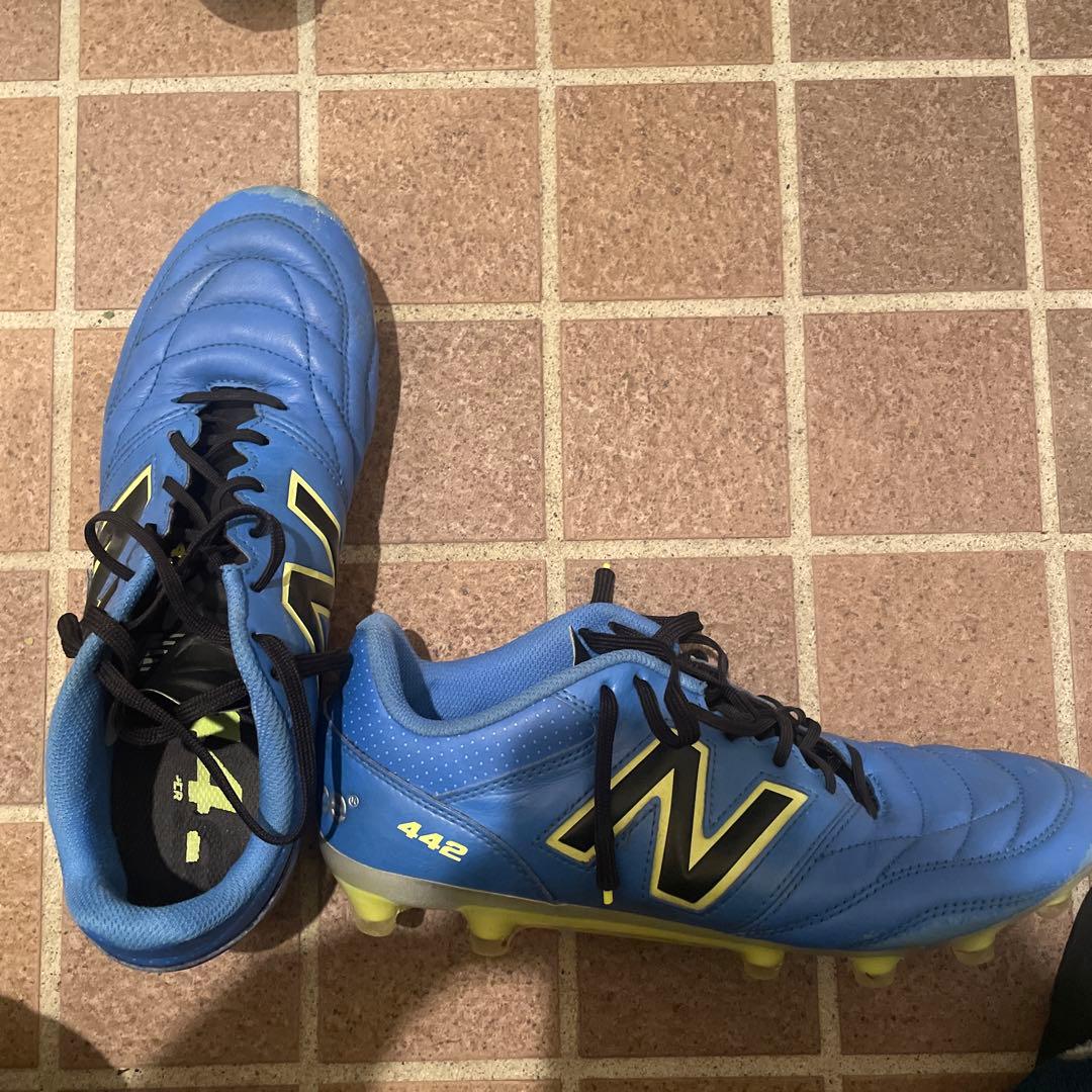 New Balance 442 サッカースパイク 青　27.5