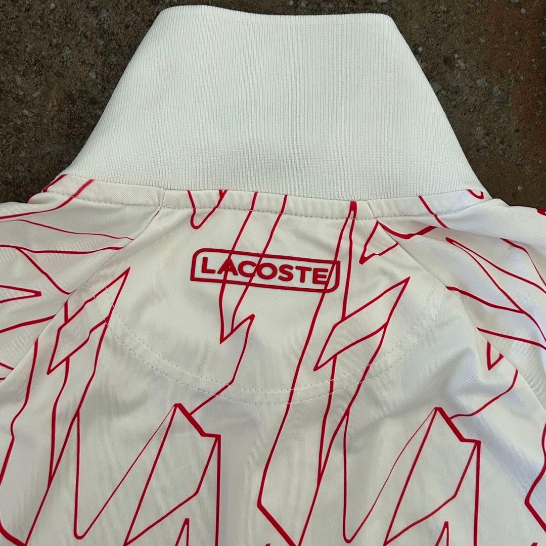 LACOSTEノバク・ジョコビッチウルトラドライ仕様ライングラフィックポロシャツ