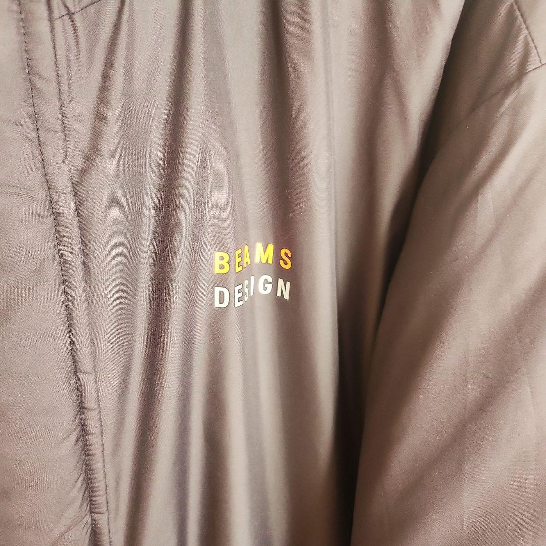 BEAMS DESIGN ベンチコート ブラック/オレンジ