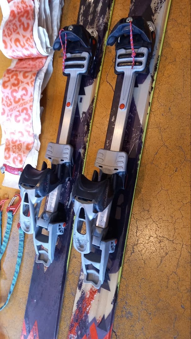 中古山スキーセット　バックカントリー　diamirセミファット　G3シールオマケ