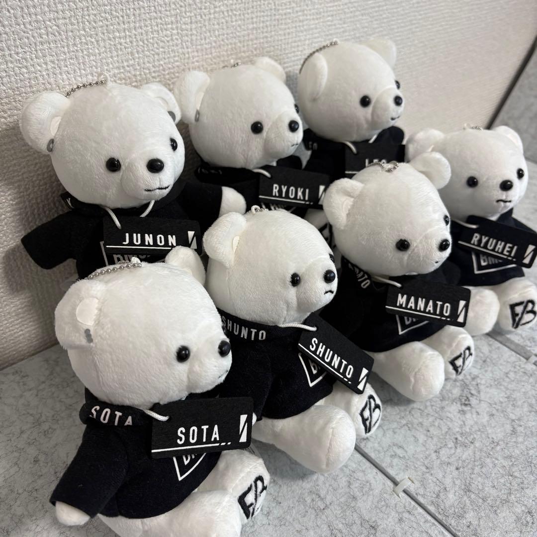 【BE:FIRST】クマのぬいぐるみ（白7体コンプリートセット）