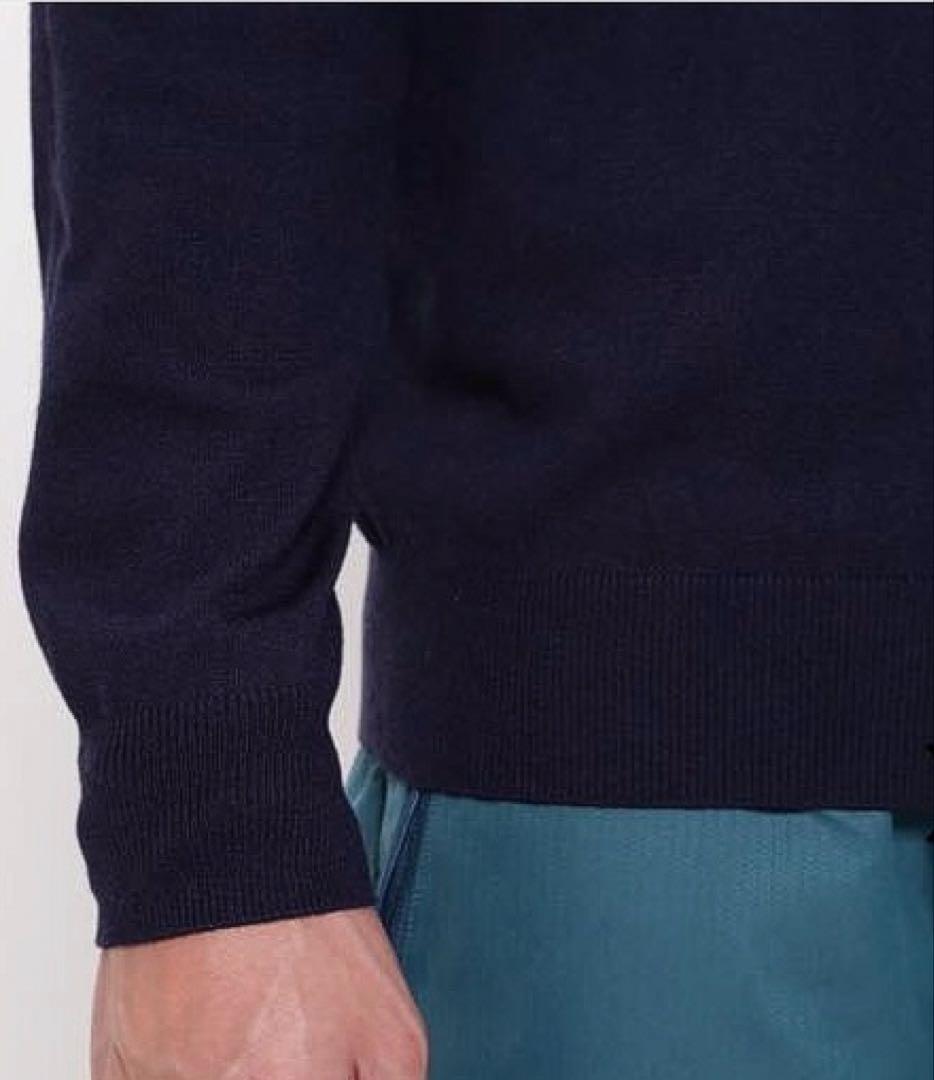 パーリーゲイツ 天竺インターシャクルーネックプルオーバー（D.NAVY／4）