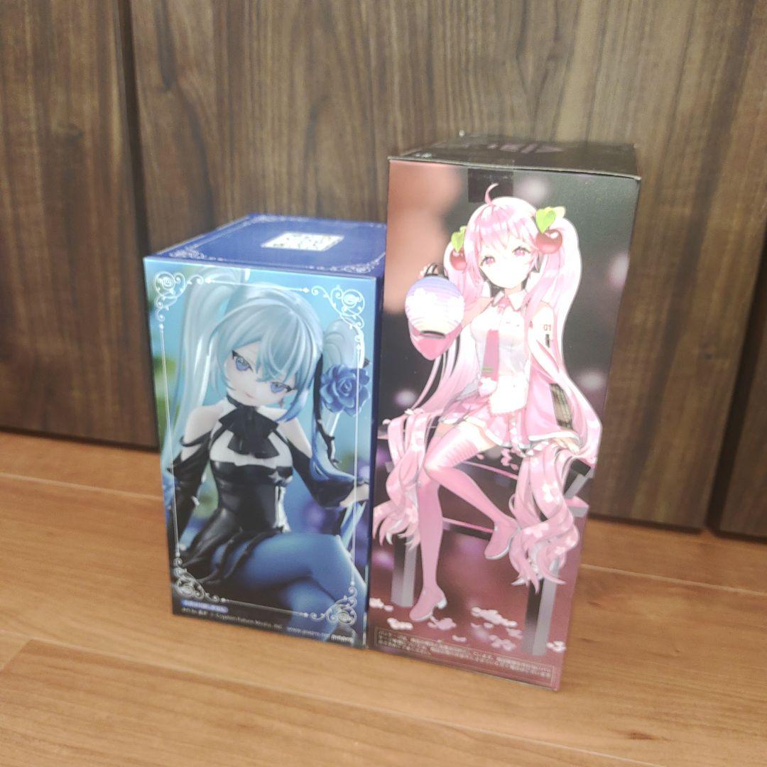 初音ミク フィギュア 雪ミク クロミ　ヴィンテージドール　amp　青薔薇 まとめ
