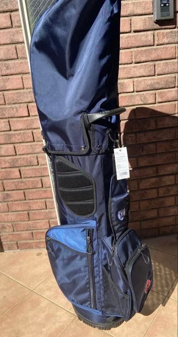 超軽量　ネイビー スタンド　キャディバッグ 14分割　GOLF