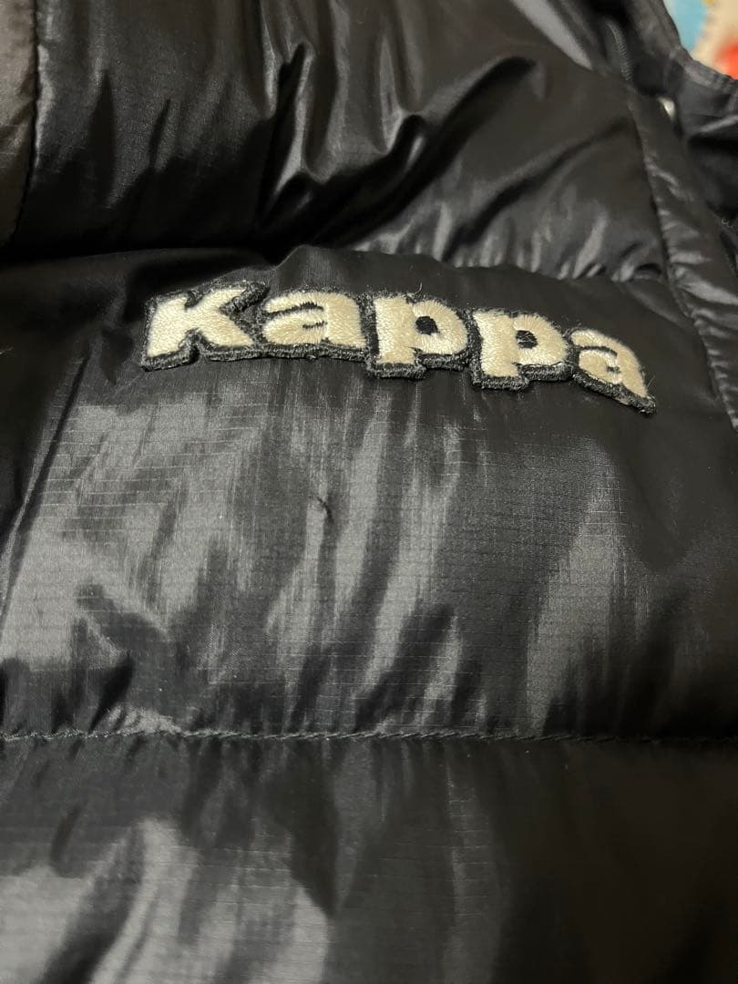 Kappa ロングダウンコート ブラック　ベンチコート　XL ダウンベンチコート