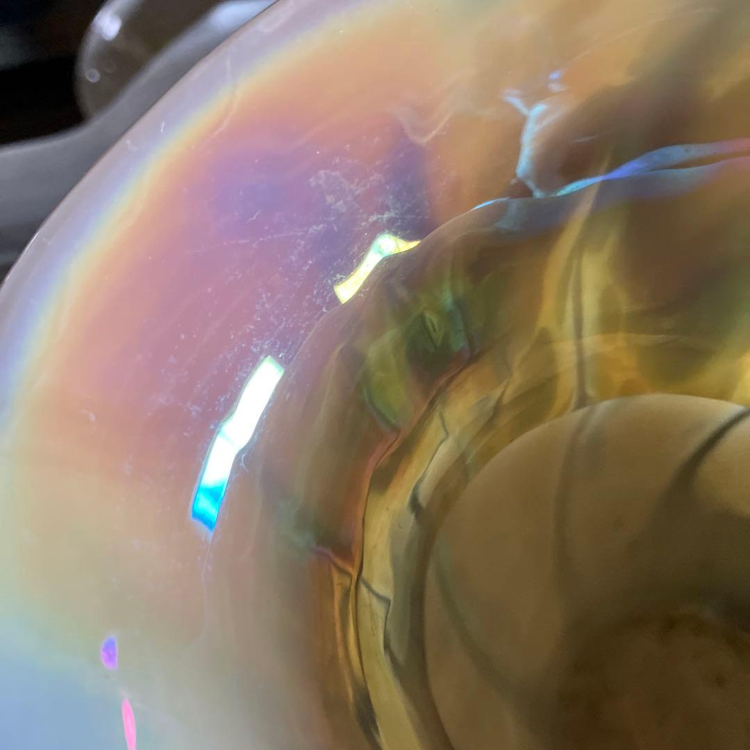 アンティーク　フラワーベース　花瓶　花器　マーブルカラー
