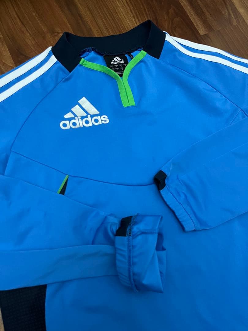 ☆adidasアディダス☆サッカートレーニングトップパンツ上下Mセットアップ