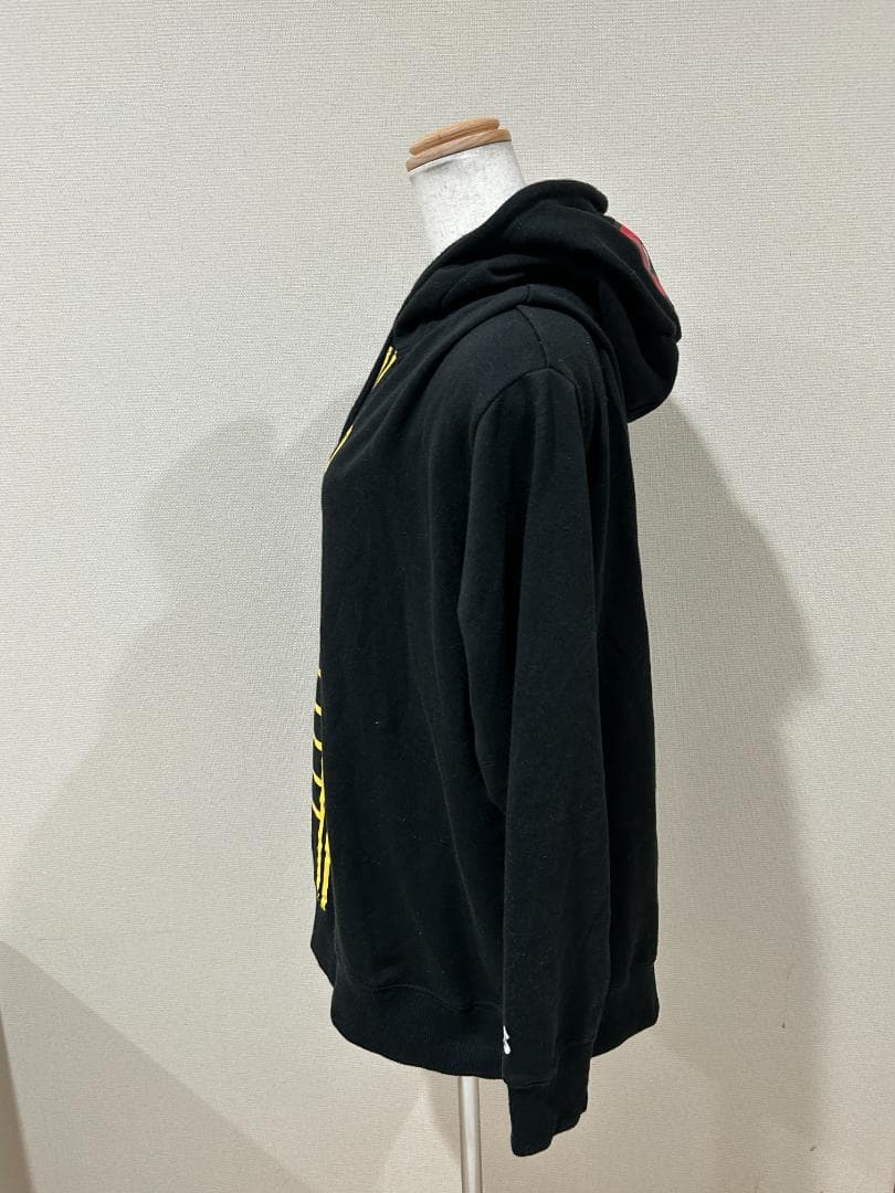 美品 銀魂 沖田総悟 プルオーバー L 黒 フード目隠し 希少