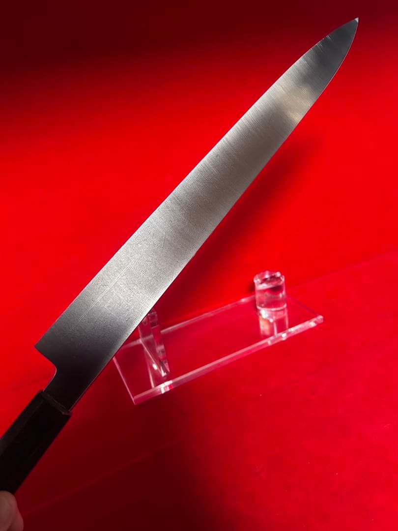包丁　柳刃　尺　鏡面仕上げ　切味抜群　箱付　未使用品