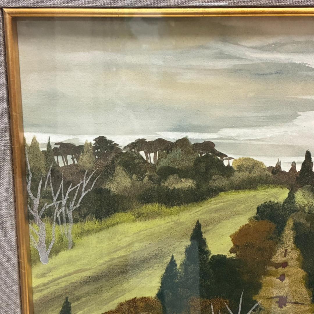 佐倉功　日本画　山の風景　6号
