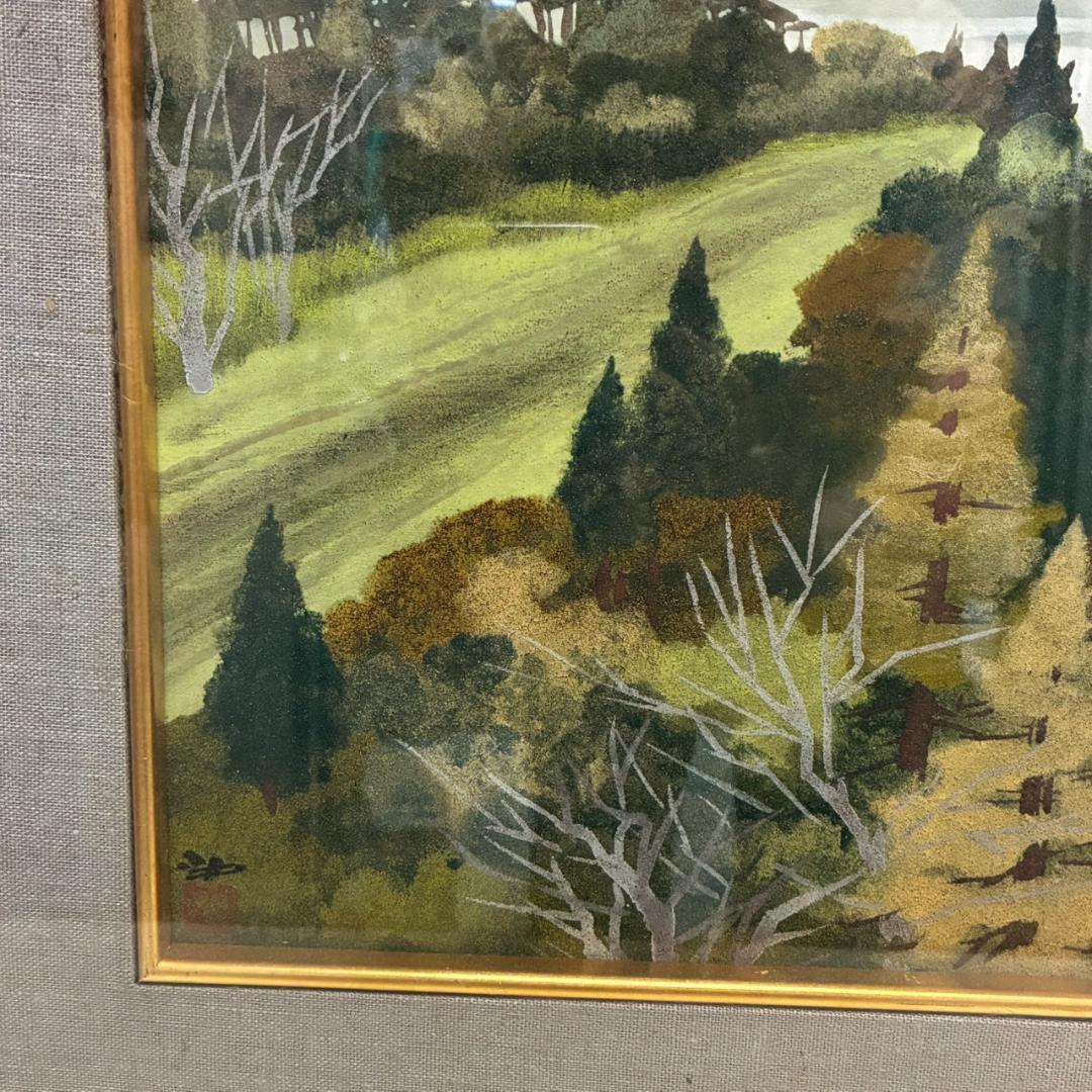 佐倉功　日本画　山の風景　6号