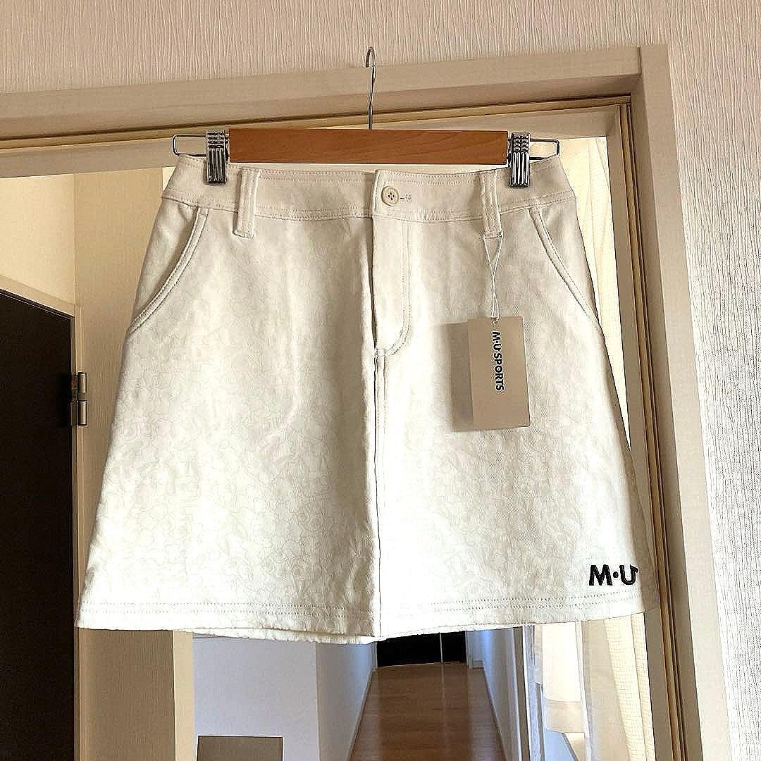 新品　⭐︎ M・U SPORTS MUスポーツ ゴルフスカート 白 40