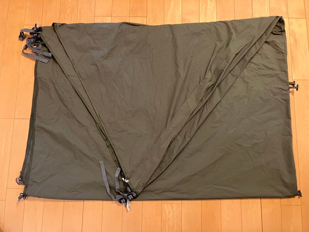 初期型ソロベース BUNDOK(バンドック) カーキパップ テント 軍幕 ソロ