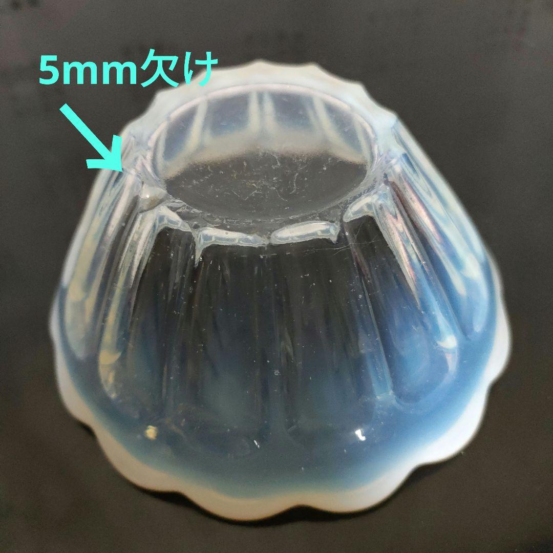 和柄陶器 ガラスサンデーカップ 昭和レトロかき氷グラス、氷コップ 3点セット