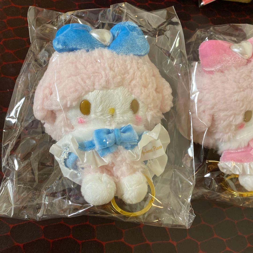 マイスウィートピアノ コレクション リール付きマスコット ピンク ブルー　ペア