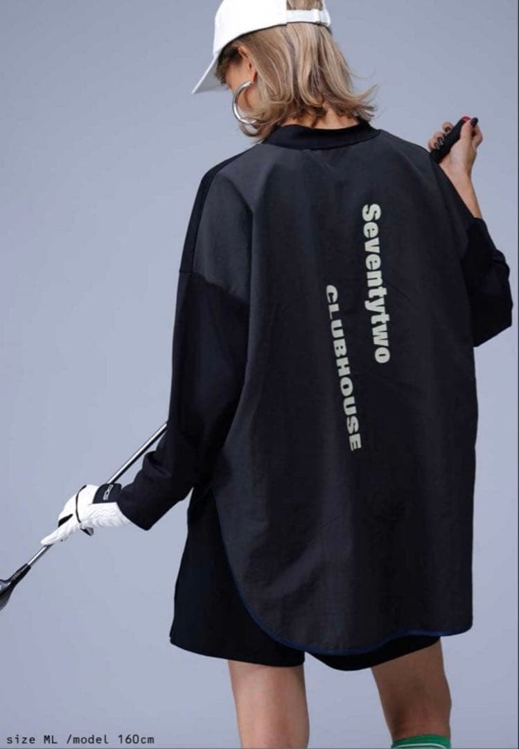 ANTIQUA GOLF×STCH 異素材 トップス ZST-00050