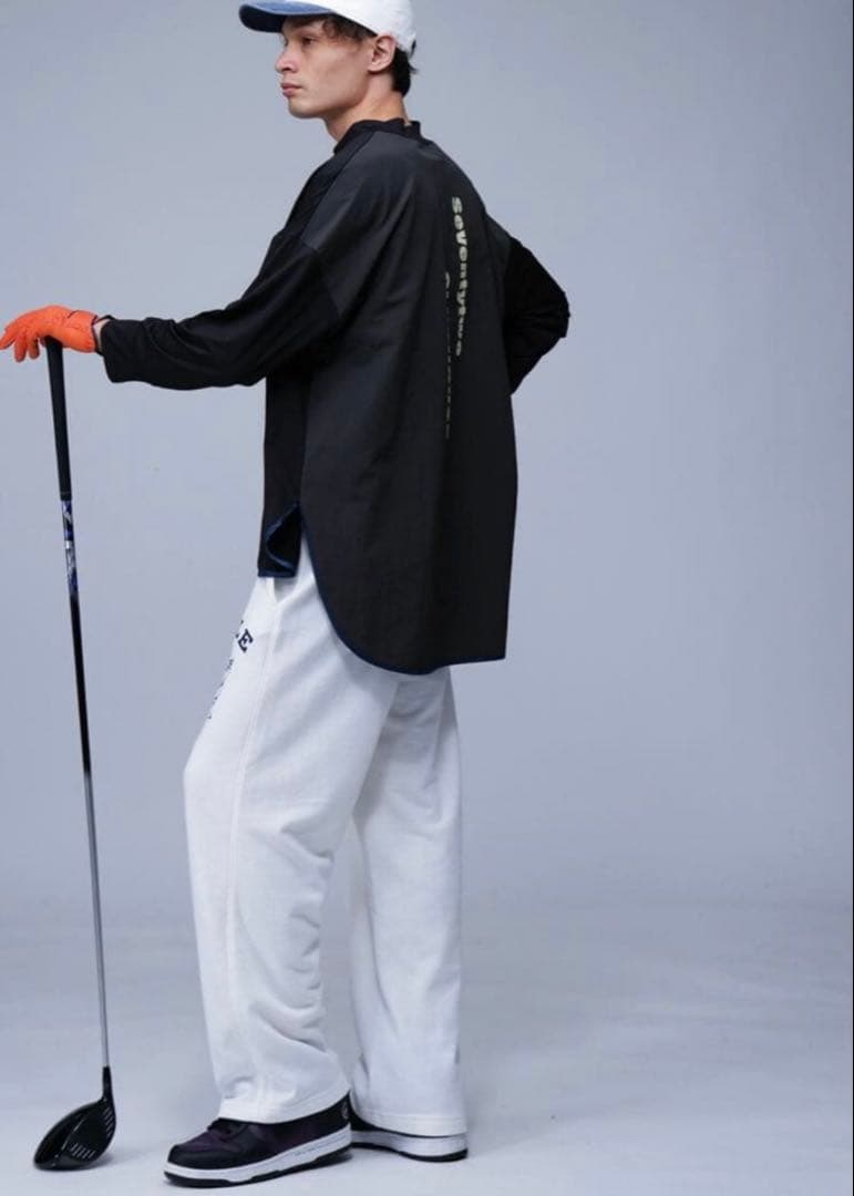 ANTIQUA GOLF×STCH 異素材 トップス ZST-00050