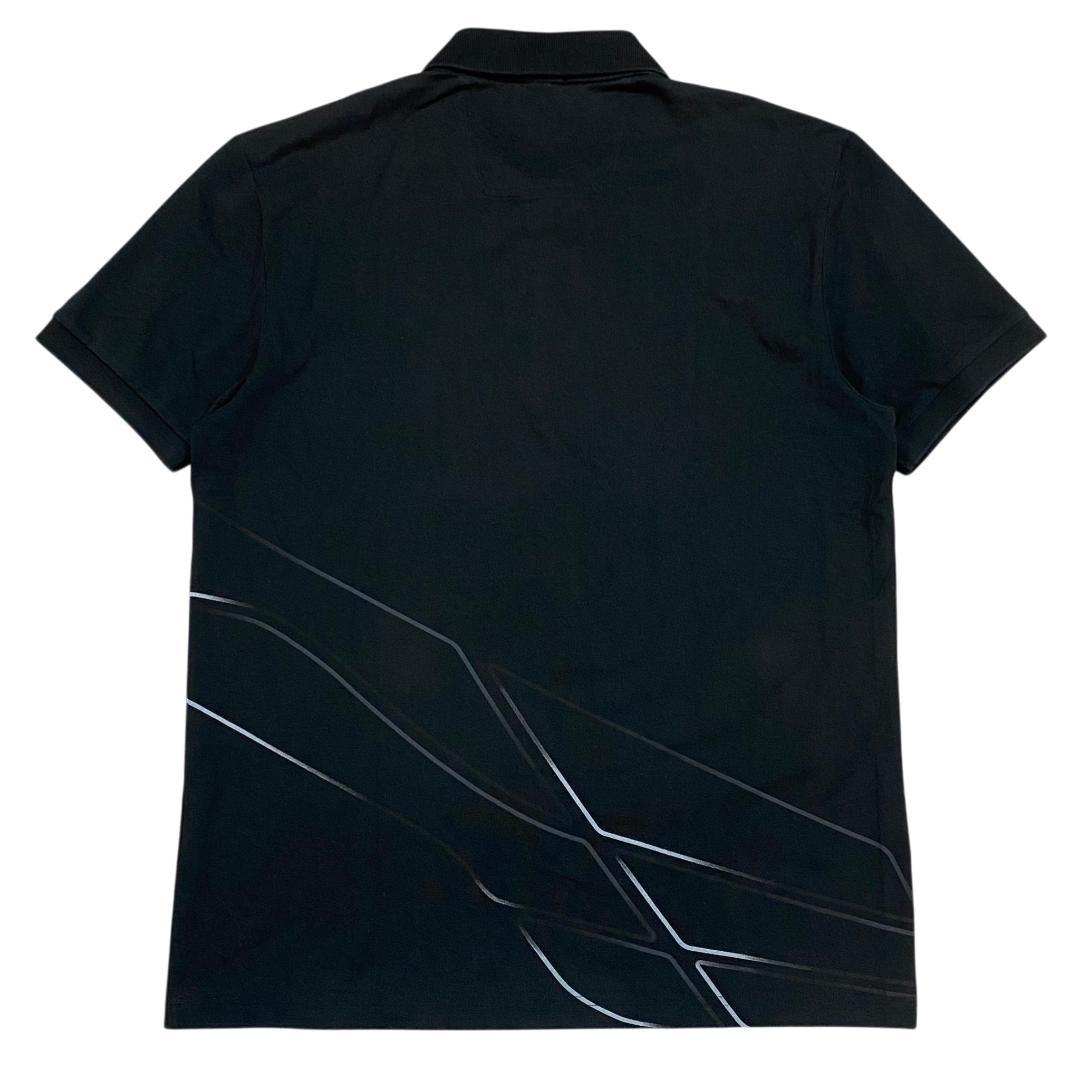 HUGO BOSS ヒューゴボス 半袖 ストレッチ ポロシャツ L ブラック