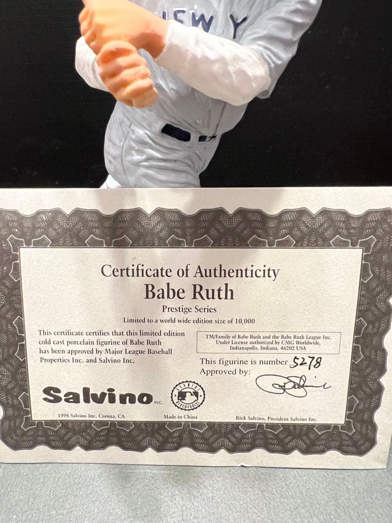 【Salvino】Babe Ruth フィギュア バッティングポーズスタチュー